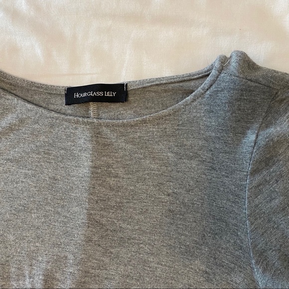 Gray basic mini-dress 🤍 - Picture 2 of 3